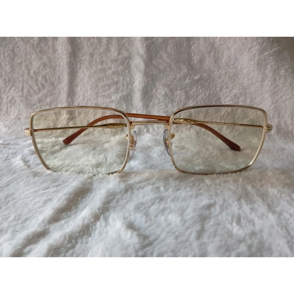 Ray-Ban RB6520 2500 Gold Metal Eyeglass Frames 53-20-145 w/ Case & Cloth